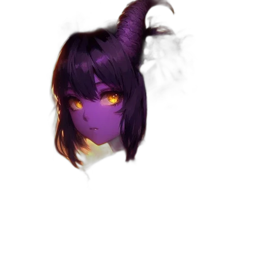 mask, dragon, face, hair transparent PNG cut-out