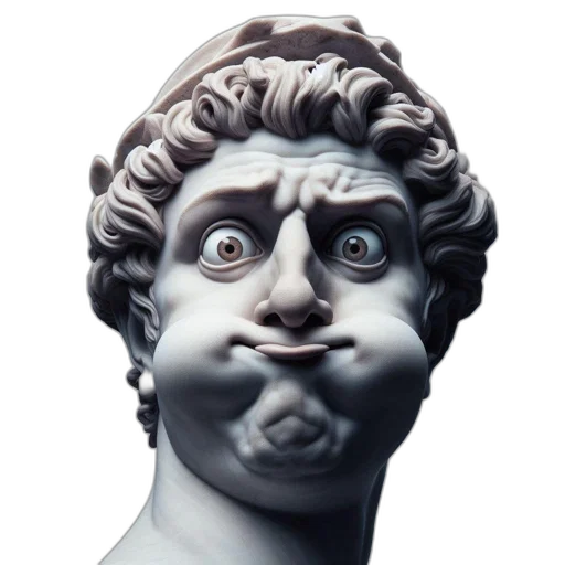 face, mask, crown, creature transparent PNG cut-out