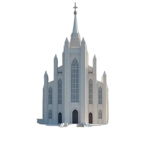 building, 3d render, concept art, photorealistic transparent PNG cut-out