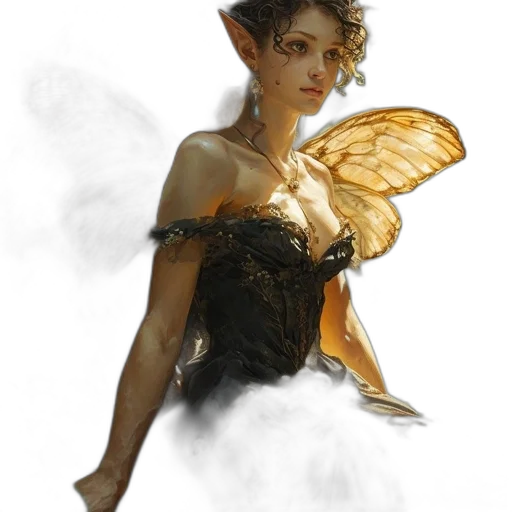 dragon, dress, fantasy art, concept art transparent PNG cut-out