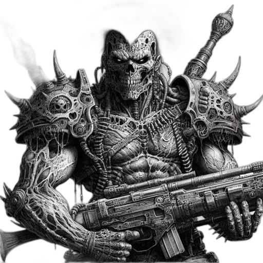 weapon, robot, creature, concept art transparent PNG cut-out