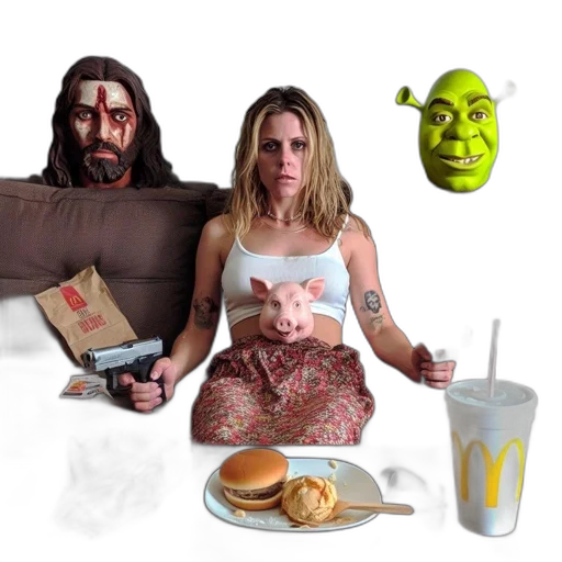 food, creature, mask, face transparent PNG cut-out