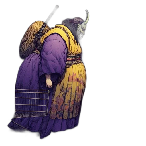 staff, sword, mask, dress transparent PNG cut-out