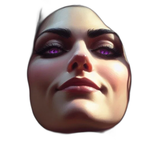 face, mask, crown, creature transparent PNG cut-out