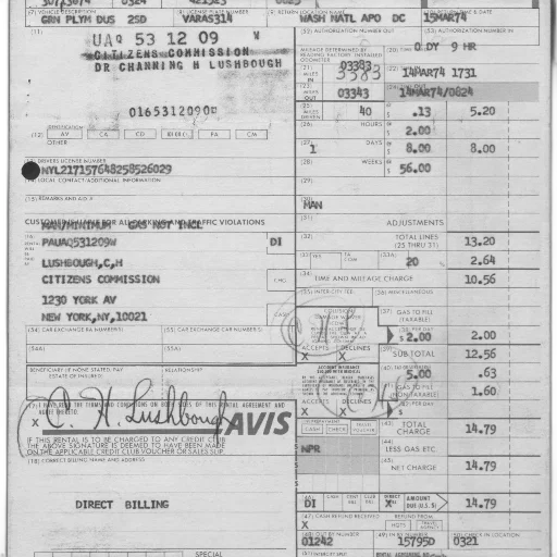 rental, receipt, avis, details transparent PNG cut-out