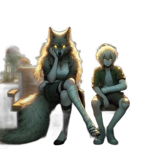creature, mask, animal, staff transparent PNG cut-out