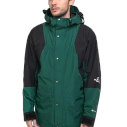 jacket, green, man, wearing transparent PNG cut-out