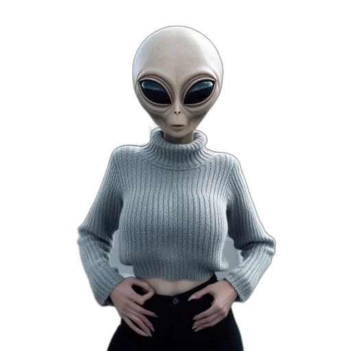 robot, creature, dress, staff transparent PNG cut-out