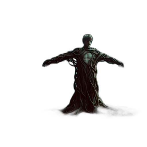 robot, creature, dress, staff transparent PNG cut-out