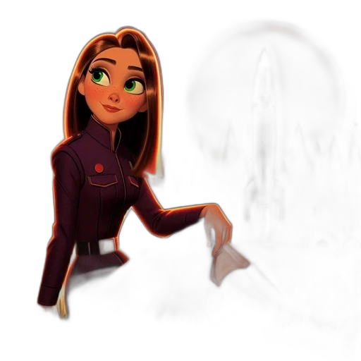 staff, face, robot, creature transparent PNG cut-out