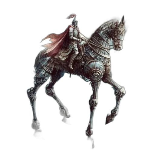 dragon, sword, robot, weapon transparent PNG cut-out