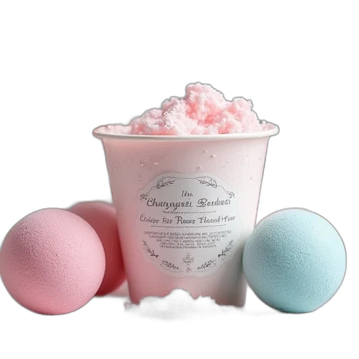 food, 3d render, vaporwave, pastel transparent PNG cut-out