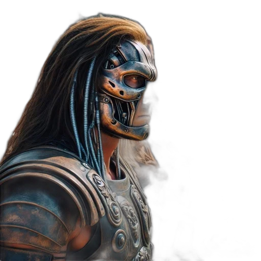 mask, robot, face, creature transparent PNG cut-out
