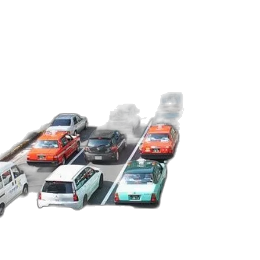 car, 3d render, concept art, city street transparent PNG cut-out