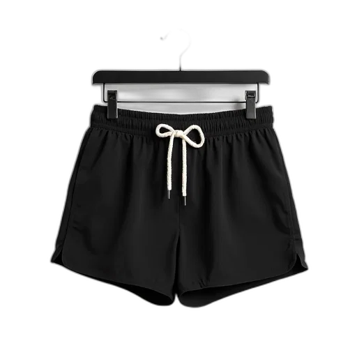 monochrome, pair, black, shorts transparent PNG cut-out