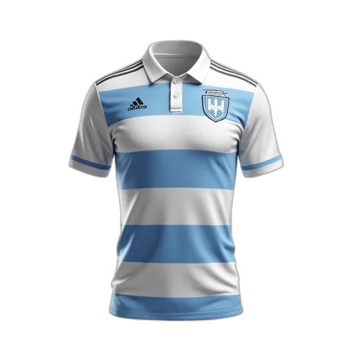 white, blue, striped, soccer transparent PNG cut-out