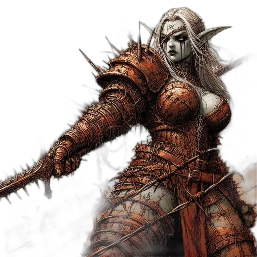 sword, fantasy art, concept art, comic book art transparent PNG cut-out