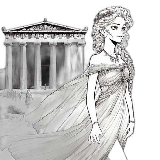 dress, concept art, fantasy art, comic book art transparent PNG cut-out