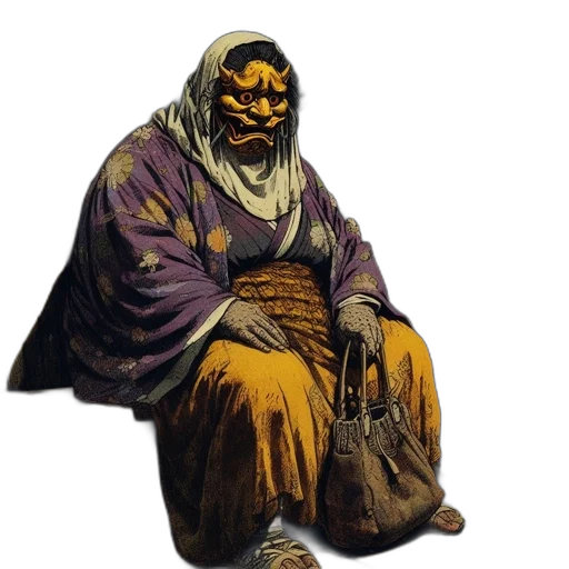 mask, face, staff, creature transparent PNG cut-out