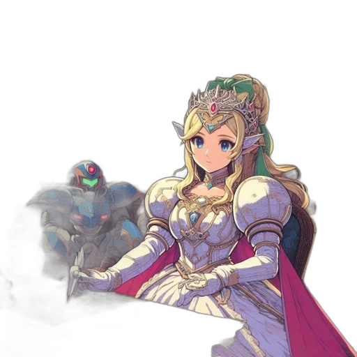 crown, sword, weapon, dress transparent PNG cut-out