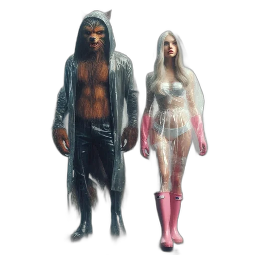 concept art, cyberpunk, comic book art, fantasy art transparent PNG cut-out