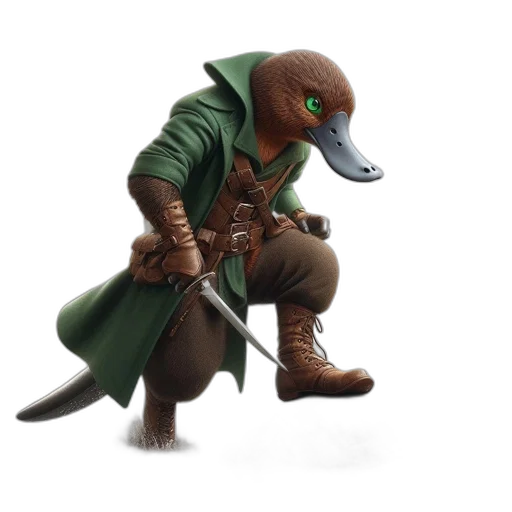 dragon, staff, animal, creature transparent PNG cut-out