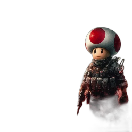 weapon, hat, creature, robot transparent PNG cut-out