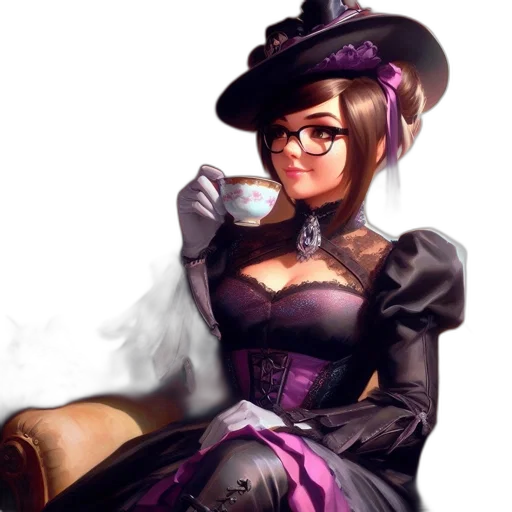 staff, dress, hat, crown transparent PNG cut-out
