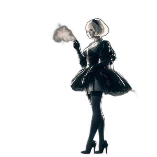 staff, mask, dress, umbrella transparent PNG cut-out