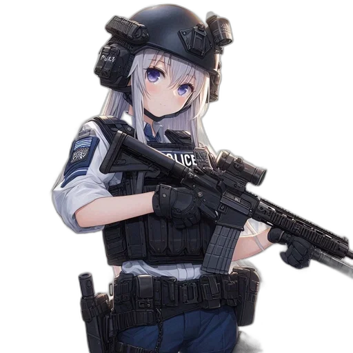 weapon, staff, animal, robot transparent PNG cut-out
