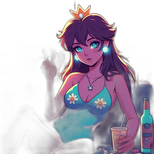 crown, dress, bottle, concept art transparent PNG cut-out