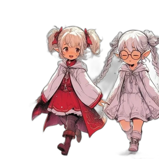 dress, anime, concept art, pixel art transparent PNG cut-out