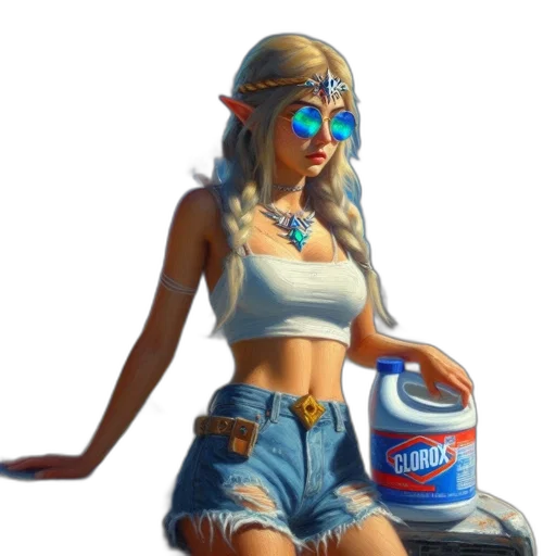 bottle, car, dress, robot transparent PNG cut-out