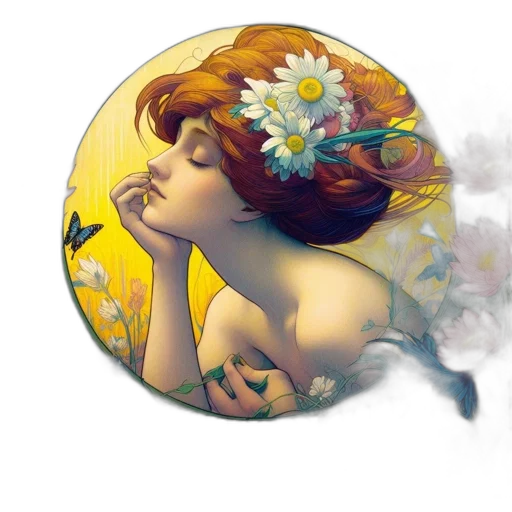 jewelry, crown, flower, fantasy art transparent PNG cut-out