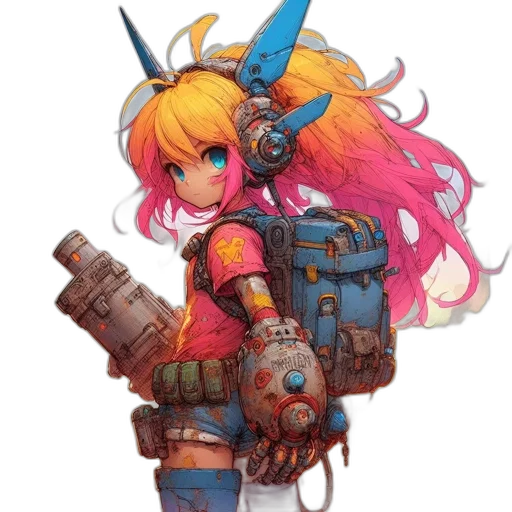 weapon, robot, staff, sword transparent PNG cut-out