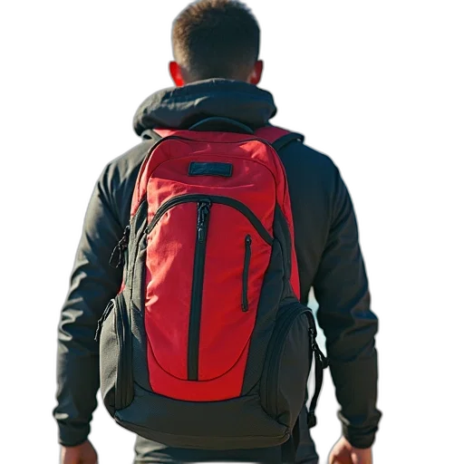 jacket, 3d render, bag, kiteboarder transparent PNG cut-out