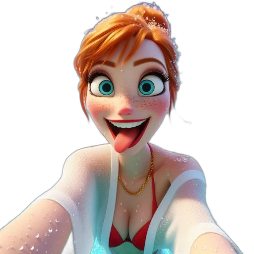 crown, dress, face, staff transparent PNG cut-out