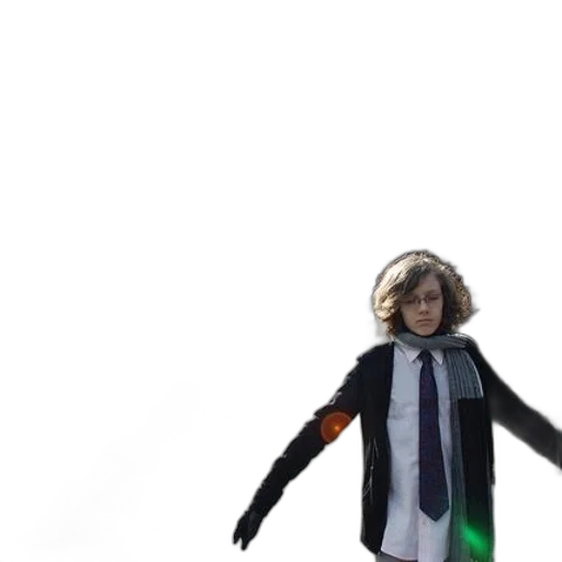 jacket, umbrella, creature, robot transparent PNG cut-out