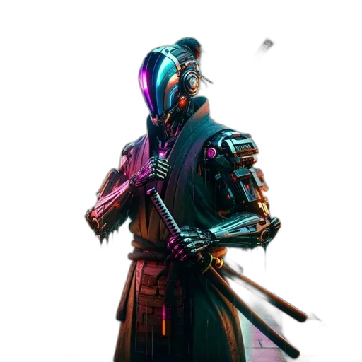 sword, robot, weapon, staff transparent PNG cut-out