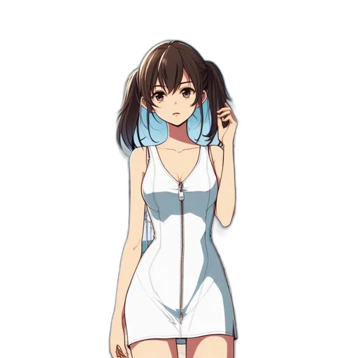 dress, staff, robot, weapon transparent PNG cut-out