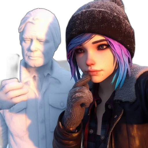 jacket, face, photorealistic, concept art transparent PNG cut-out