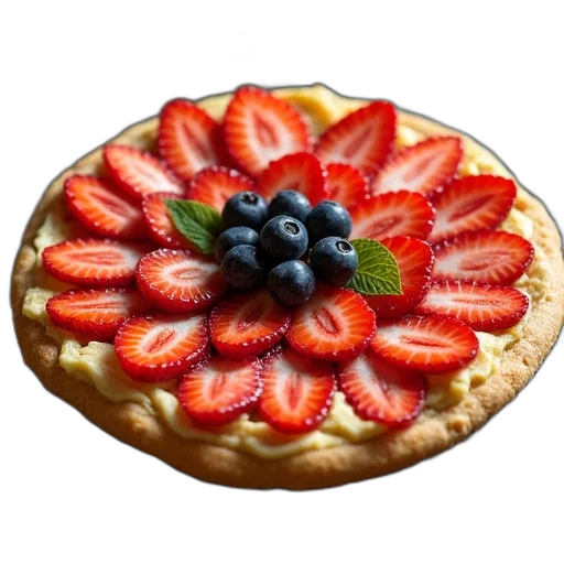 food, crown, photorealistic, 3d render transparent PNG cut-out