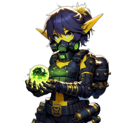 weapon, staff, mask, robot transparent PNG cut-out