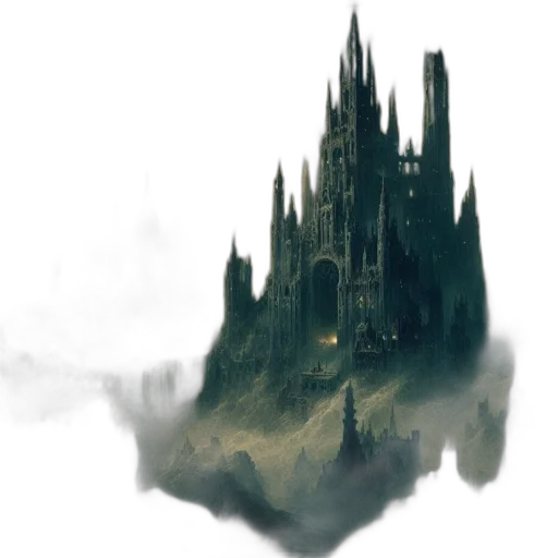 crown, dragon, sword, building transparent PNG cut-out