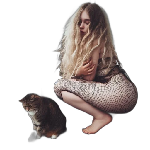 animal, creature, hair, dress transparent PNG cut-out