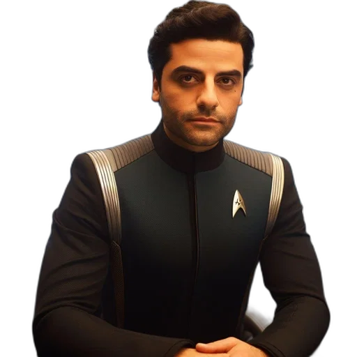 jacket, staff, robot, face transparent PNG cut-out
