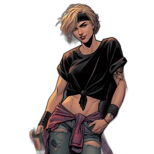 comic book art, concept art, cyberpunk, cartoon transparent PNG cut-out
