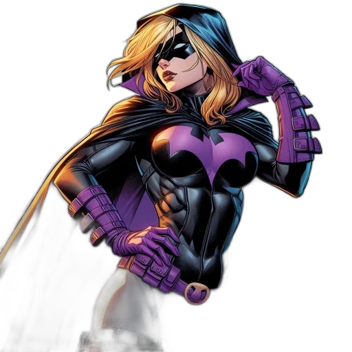 comic book art, concept art, cartoon, female transparent PNG cut-out