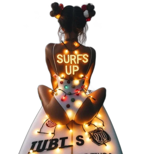 neon lights, woman, wearing, multicolored transparent PNG cut-out