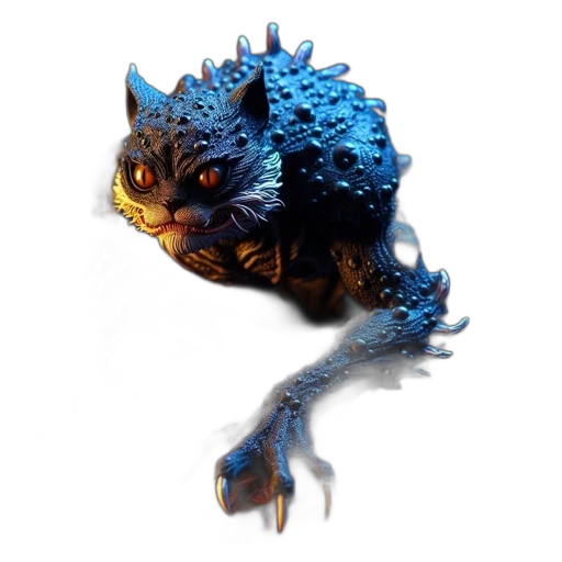 dragon, creature, animal, staff transparent PNG cut-out